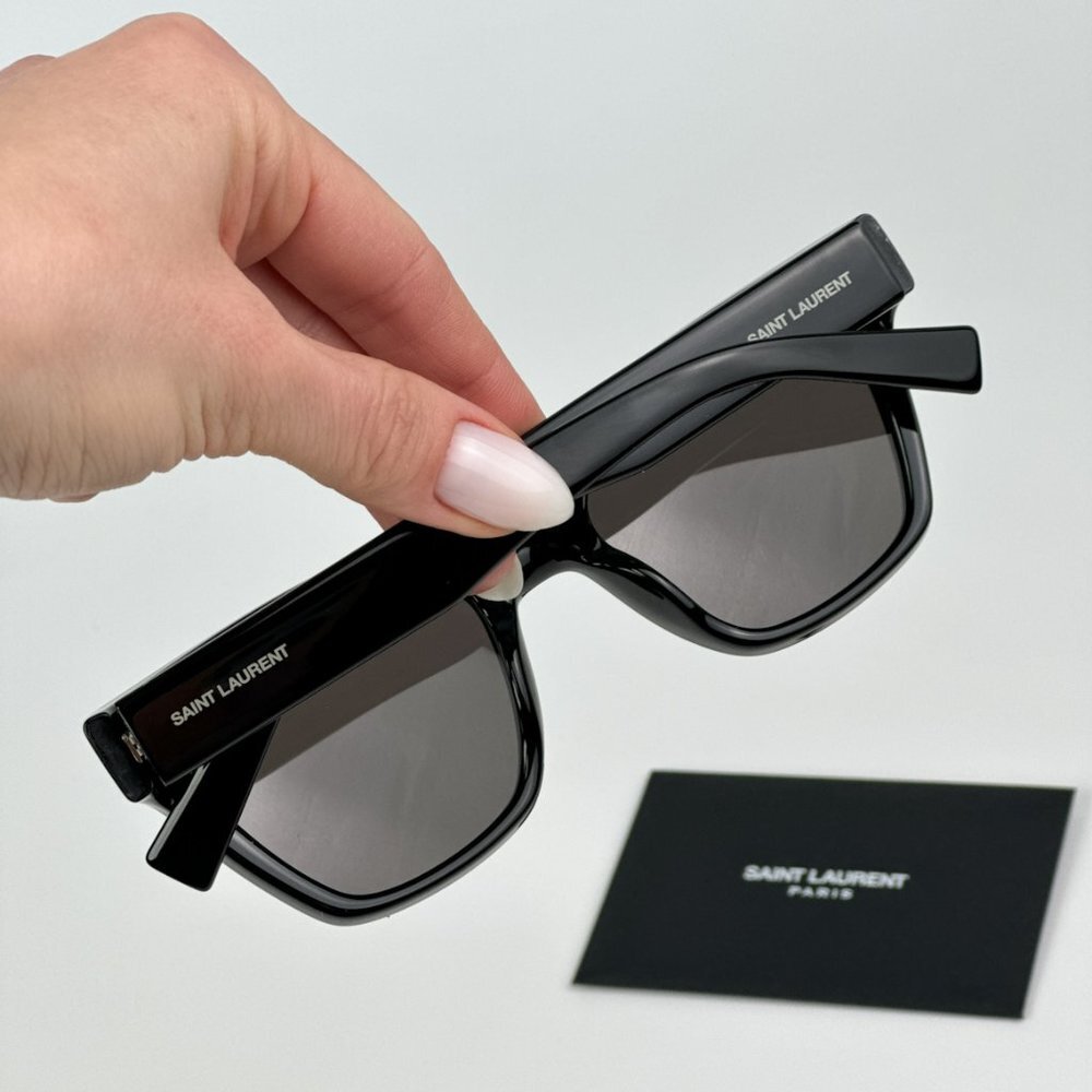 Saint Laurent SL641 001 BRAND NEW Sunglasses Black Cat Eye Unisex - Picture 4 of 14